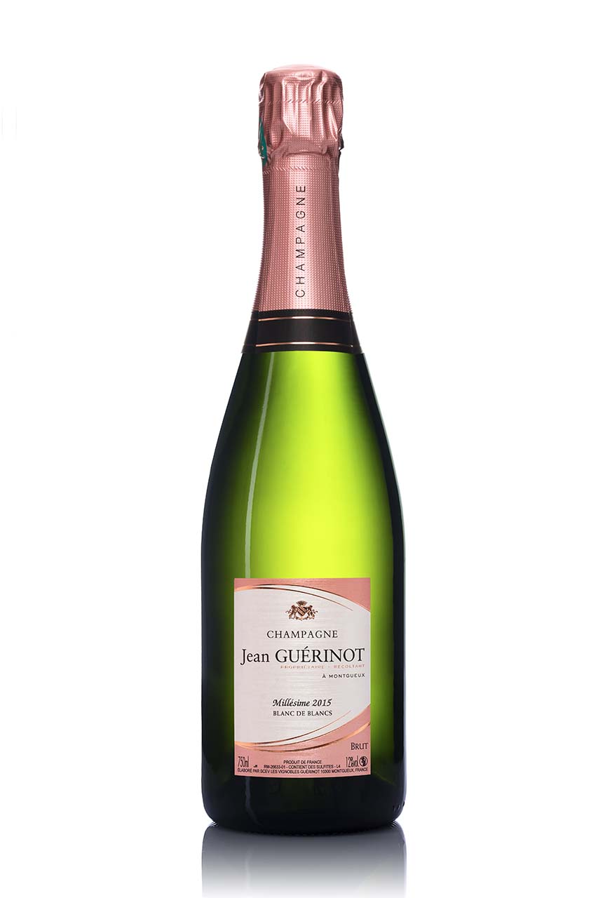Champagne Jean Guerinot Millesime 2015 Packshot bouteille de champagne-troyes